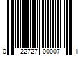 Barcode Image for UPC code 022727000071