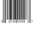 Barcode Image for UPC code 022728000087