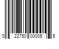 Barcode Image for UPC code 022750000055