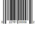 Barcode Image for UPC code 022761000082