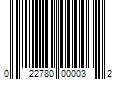 Barcode Image for UPC code 022780000032