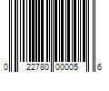 Barcode Image for UPC code 022780000056