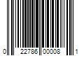 Barcode Image for UPC code 022786000081