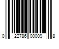 Barcode Image for UPC code 022786000098