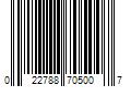 Barcode Image for UPC code 022788705007