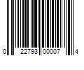 Barcode Image for UPC code 022793000074