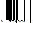 Barcode Image for UPC code 022795000072