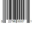 Barcode Image for UPC code 022796000071