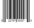 Barcode Image for UPC code 022797000070