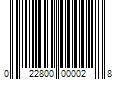 Barcode Image for UPC code 022800000028