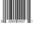 Barcode Image for UPC code 022800000271