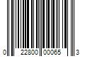 Barcode Image for UPC code 022800000653