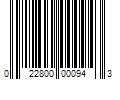 Barcode Image for UPC code 022800000943