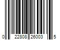 Barcode Image for UPC code 022808260035