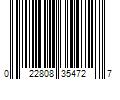 Barcode Image for UPC code 022808354727