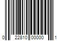 Barcode Image for UPC code 022810000001