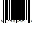 Barcode Image for UPC code 022811000055