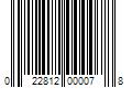 Barcode Image for UPC code 022812000078