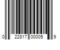 Barcode Image for UPC code 022817000059