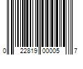 Barcode Image for UPC code 022819000057