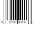 Barcode Image for UPC code 022830000067