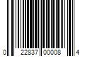 Barcode Image for UPC code 022837000084