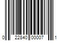 Barcode Image for UPC code 022840000071