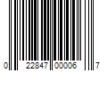 Barcode Image for UPC code 022847000067