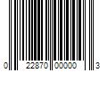 Barcode Image for UPC code 022870000003