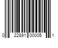 Barcode Image for UPC code 022891000051