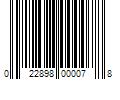 Barcode Image for UPC code 022898000078