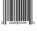 Barcode Image for UPC code 022899444949