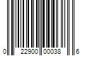 Barcode Image for UPC code 022900000386