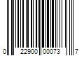 Barcode Image for UPC code 022900000737