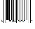 Barcode Image for UPC code 022920000052