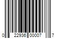 Barcode Image for UPC code 022936000077