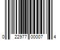 Barcode Image for UPC code 022977000074