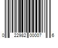 Barcode Image for UPC code 022982000076