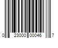 Barcode Image for UPC code 023000000467