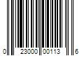 Barcode Image for UPC code 023000001136