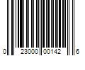 Barcode Image for UPC code 023000001426