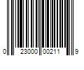 Barcode Image for UPC code 023000002119