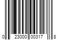 Barcode Image for UPC code 023000003178