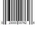 Barcode Image for UPC code 023000007626