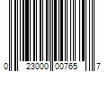 Barcode Image for UPC code 023000007657