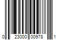 Barcode Image for UPC code 023000009781