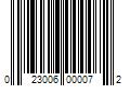 Barcode Image for UPC code 023006000072