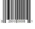 Barcode Image for UPC code 023010000051