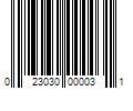 Barcode Image for UPC code 023030000031