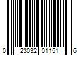 Barcode Image for UPC code 023032011516